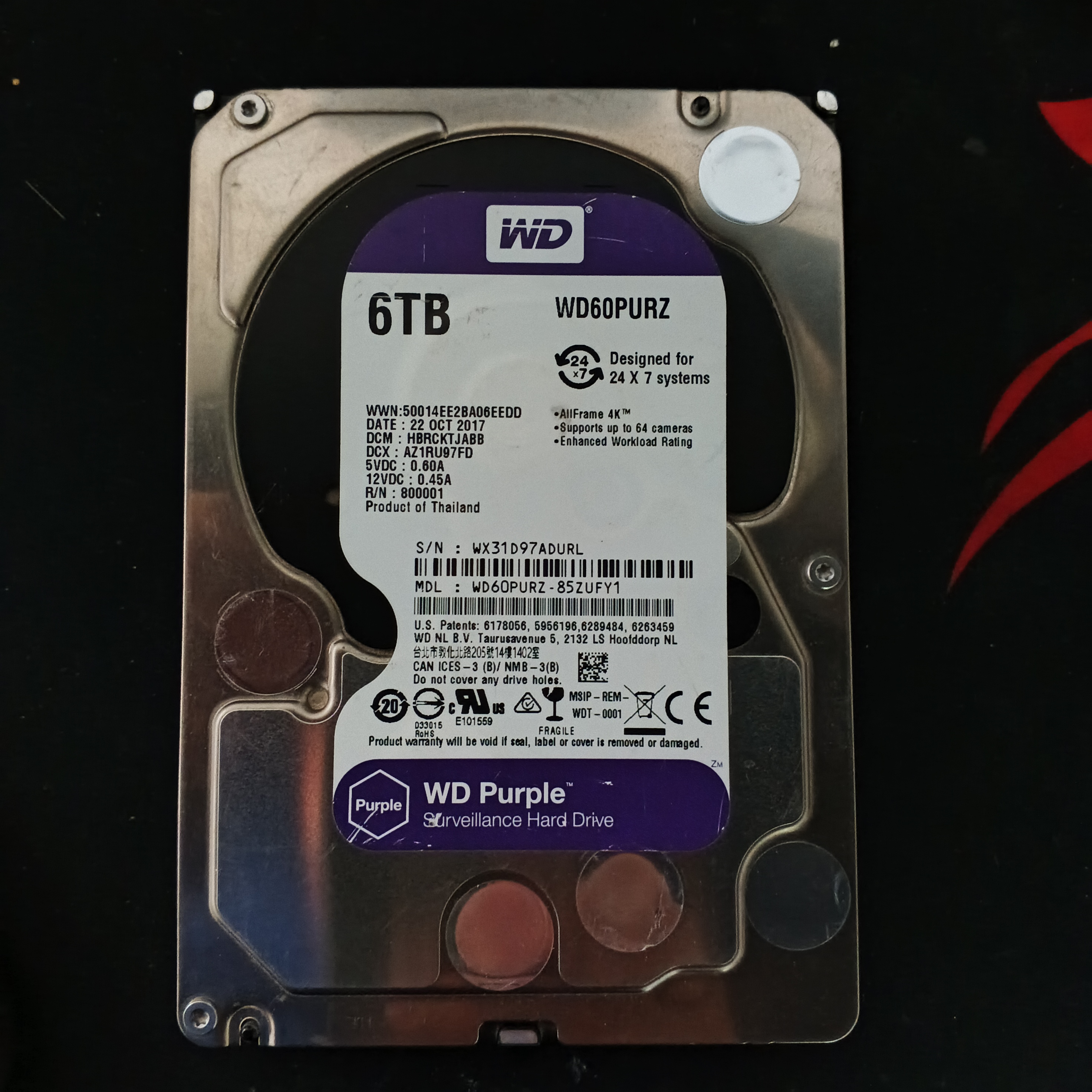 Disco Duro Interno 6tb Wd Purple