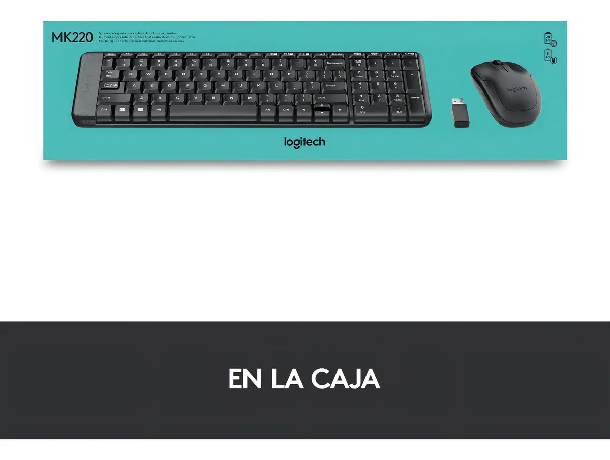 Kit Wireless Logitech Mk220 Teclado Mouse Inalambr